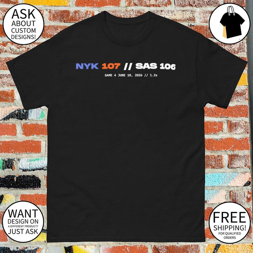OG Anunoby NYK 107 106 SAS Basketball Championship Greatest NBA Playoffs Game 4 shirt