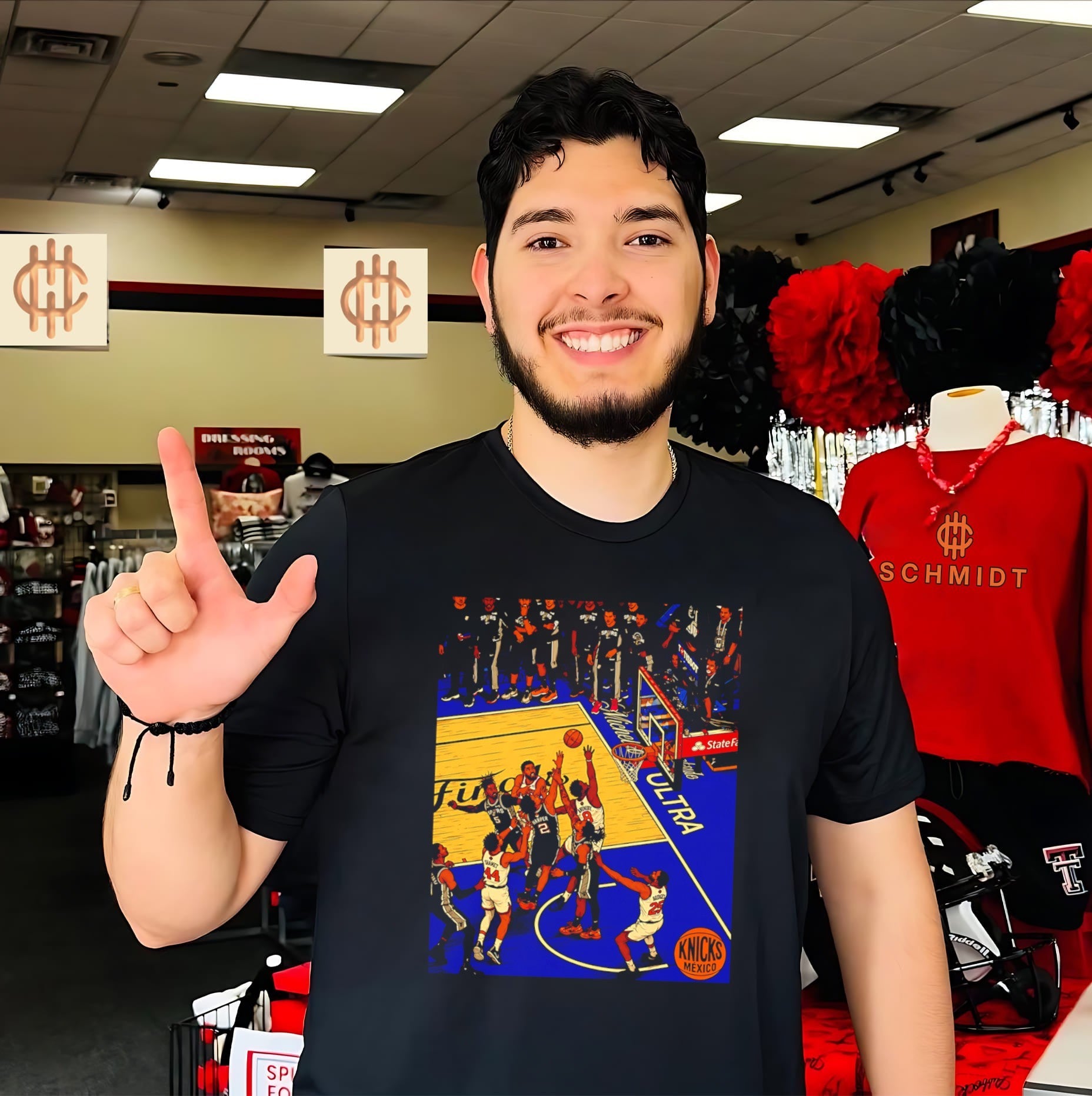 OG Anunoby high-stakes moment New York Knicks vs San Antonio Spurs 2026 NBA Finals matchup shirt