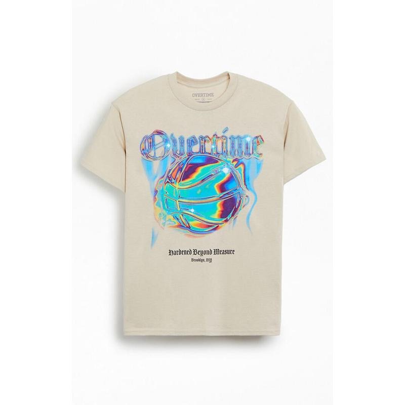 OVERTIME Men's Chrome T-Shirt - Multicolor Hoodie, Sweatshirt | PrintMintTees.com