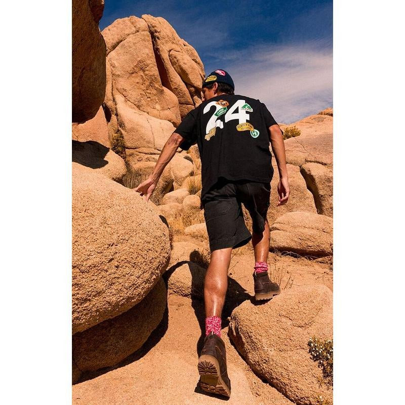 OYSTER EXPEDITION Men's Patched Up T-Shirt - Multicolor Hoodie Sweatshirt | PrintMintTees.com