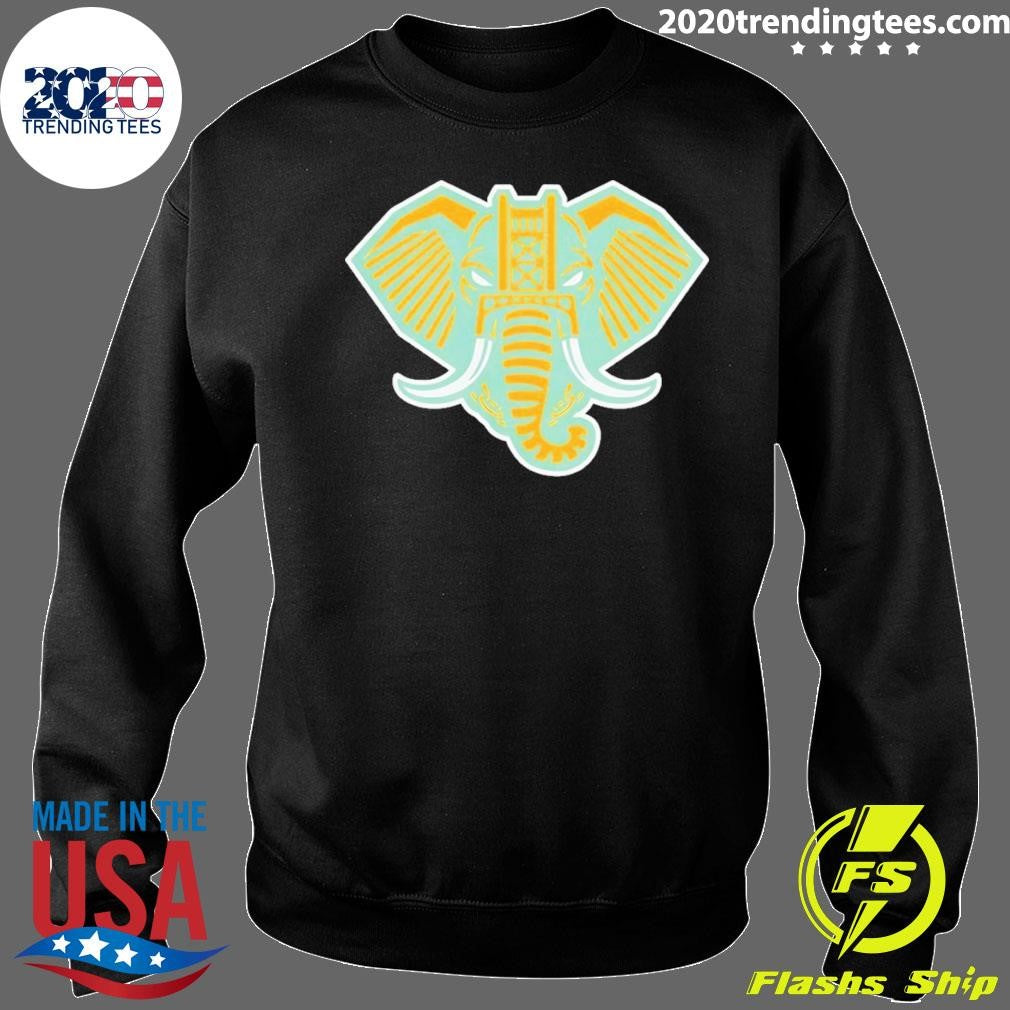 Home Run Elephant Oakland Athletics Sacramento Baseball Tee Shirt