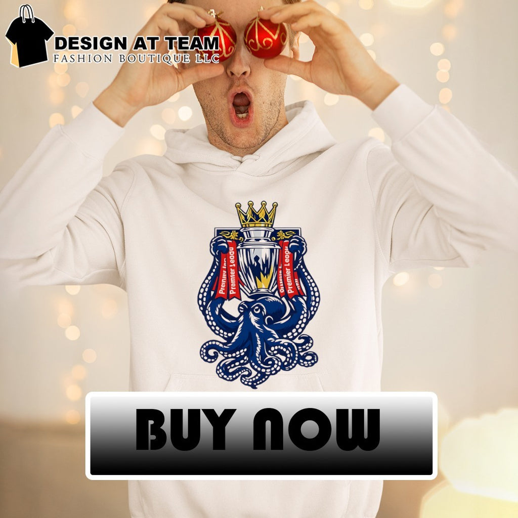 Octopus holding Trophy Arsenal Premier League 2026 shirt