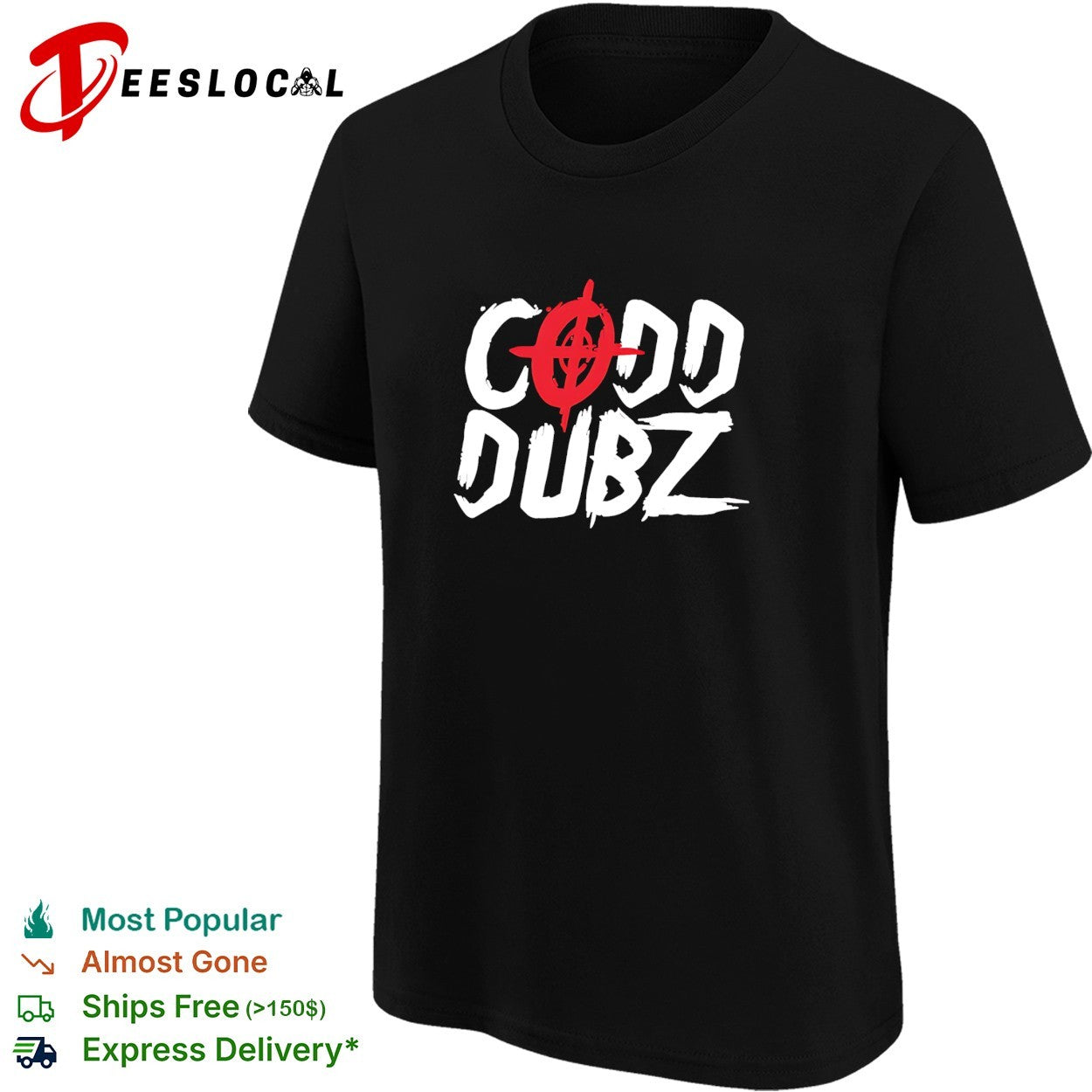 Odd Dubz red cross logo street shirt