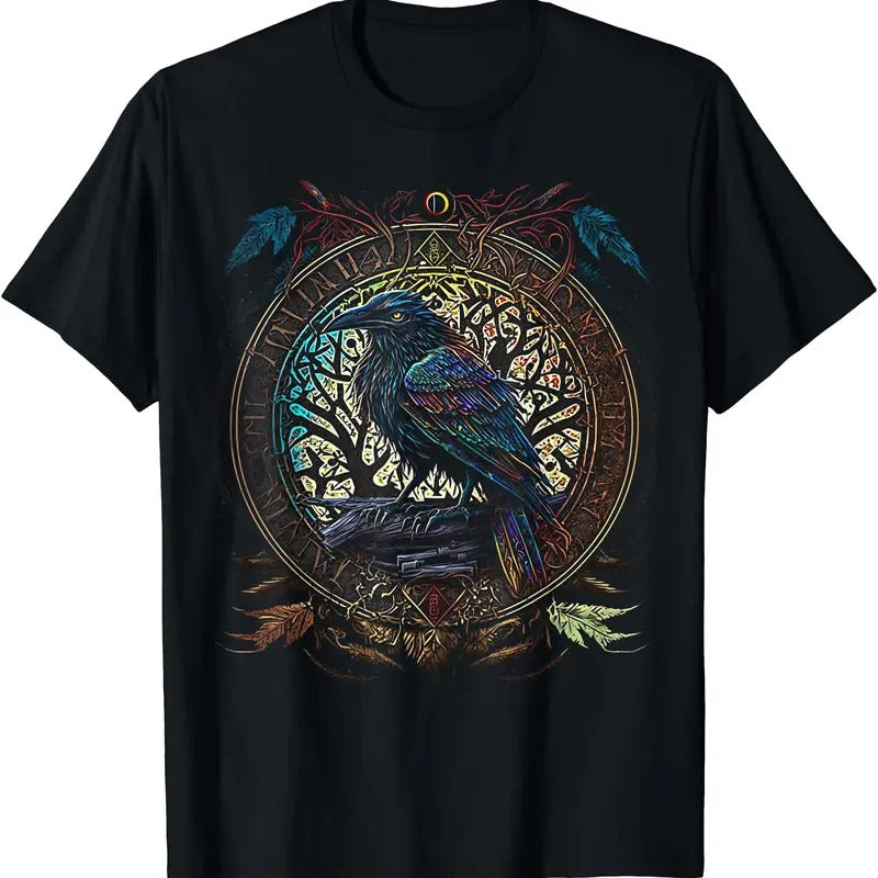 Odin's Raven Northman Valhalla Norse Mythology T-Shirt Hoodie Sweatshirt | PrintMintTees.com