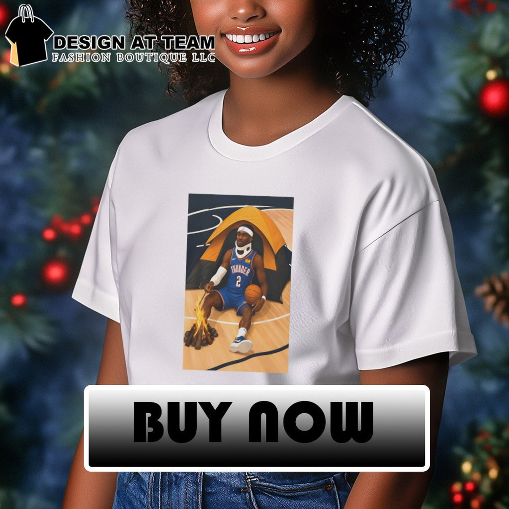 Shai Gilgeous-Alexander injury Oklahoma City Thunder NBA cartoon 2026 shirt