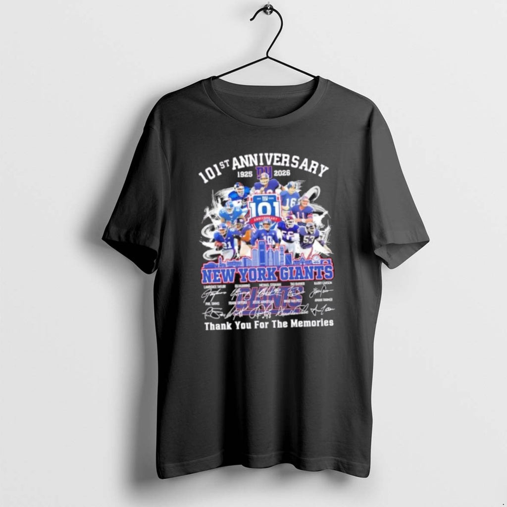Official 101st Anniversary 1925 2026 New York Giants Lawrence Taylor And Legends Thank You For T-Shirts, Hoodie, Sweatshirt