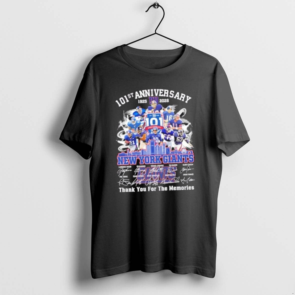 Official 101st Anniversary 1925 2026 New York Giants Lawrence Taylor And Legends Thank You For T-Shirts, Hoodie, Sweatshirt