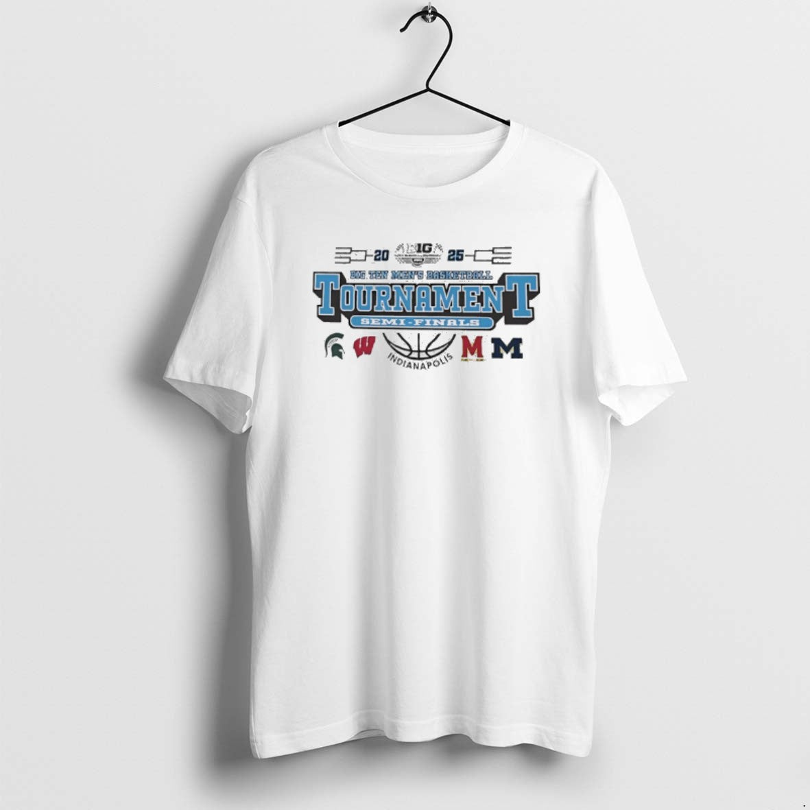 Official 2025 Big Ten Mens Basketball Tournament Semi Final Bound T-Shirts, Hoodie, Sweatshirt | PrintMintTees.com
