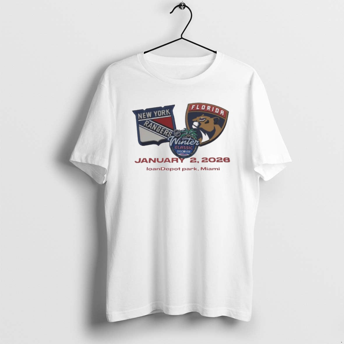 Official 2026 Discover Nhl Winter Classic Florida Panthers And New York Rangers January 2 Loandepot T-Shirts, Hoodie,...