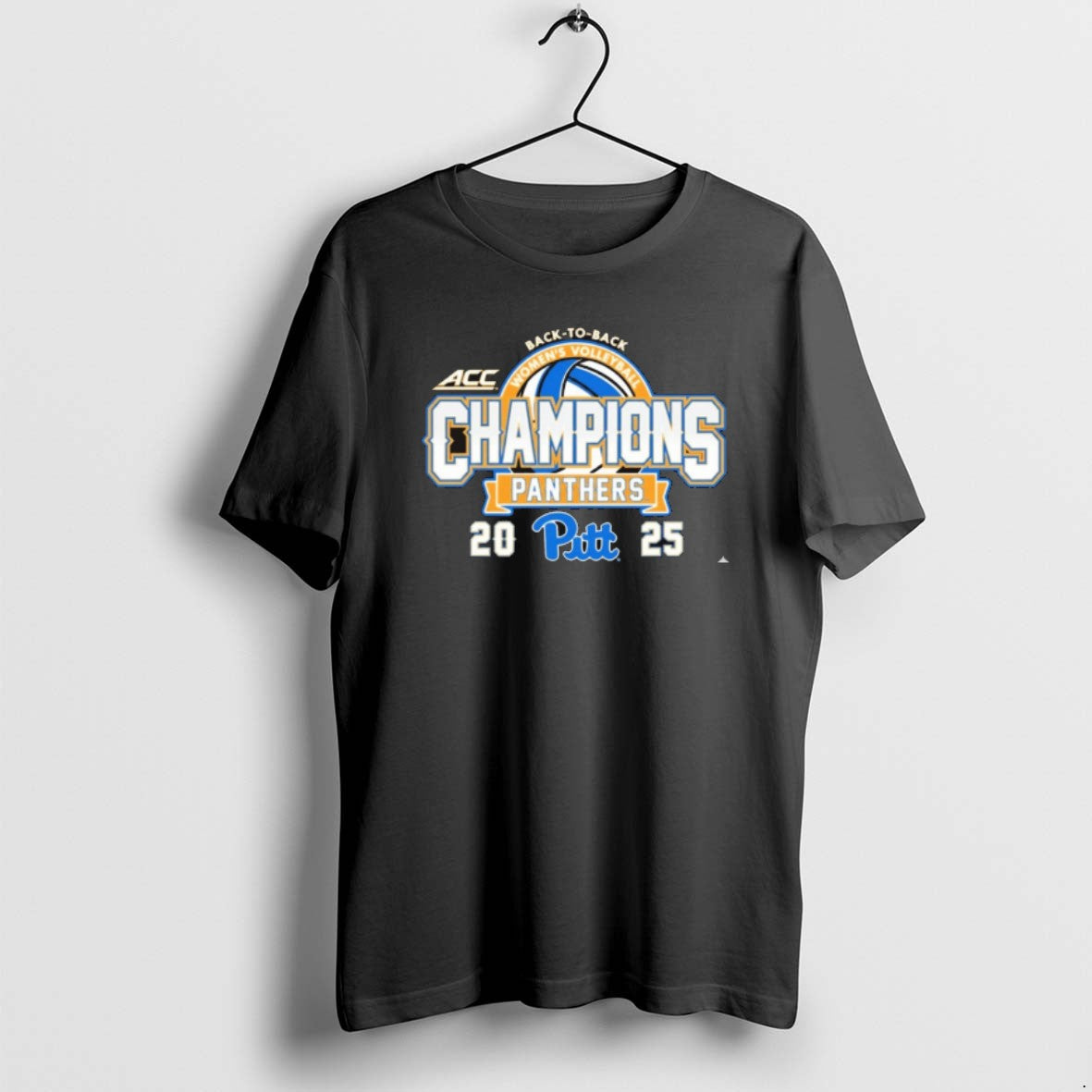 Official Acc Pitt Panthers 2025 Acc Volleyball Champions Back To Back Logo T-Shirts, Hoodie, Sweatshirt | PrintMintTees.com