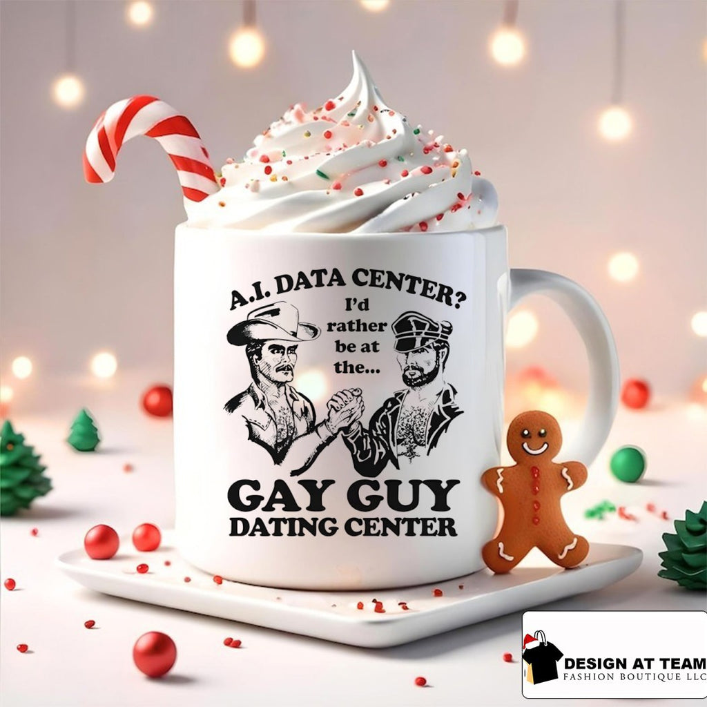 AI data center I’d rather be at the gay guy dating center shirt