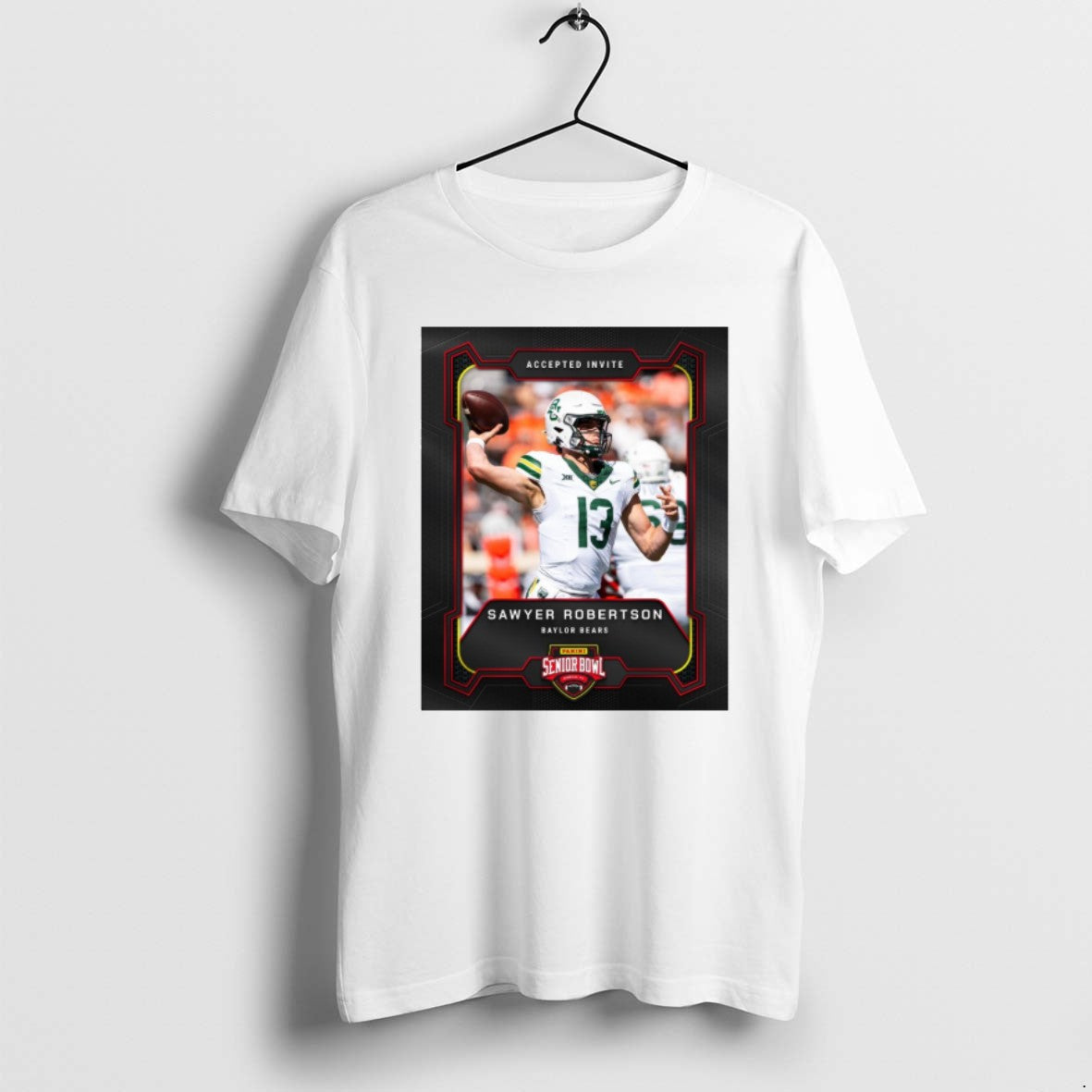 Official Accepted Invite Sawyer Robertson Baylor Bears 2026 Panini Senior Bowl T-Shirts, Hoodie, Sweatshirt