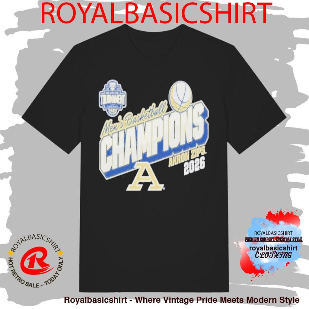 Official Akron Zips 2026 MAC Men’S Basketball Tournament Shirt