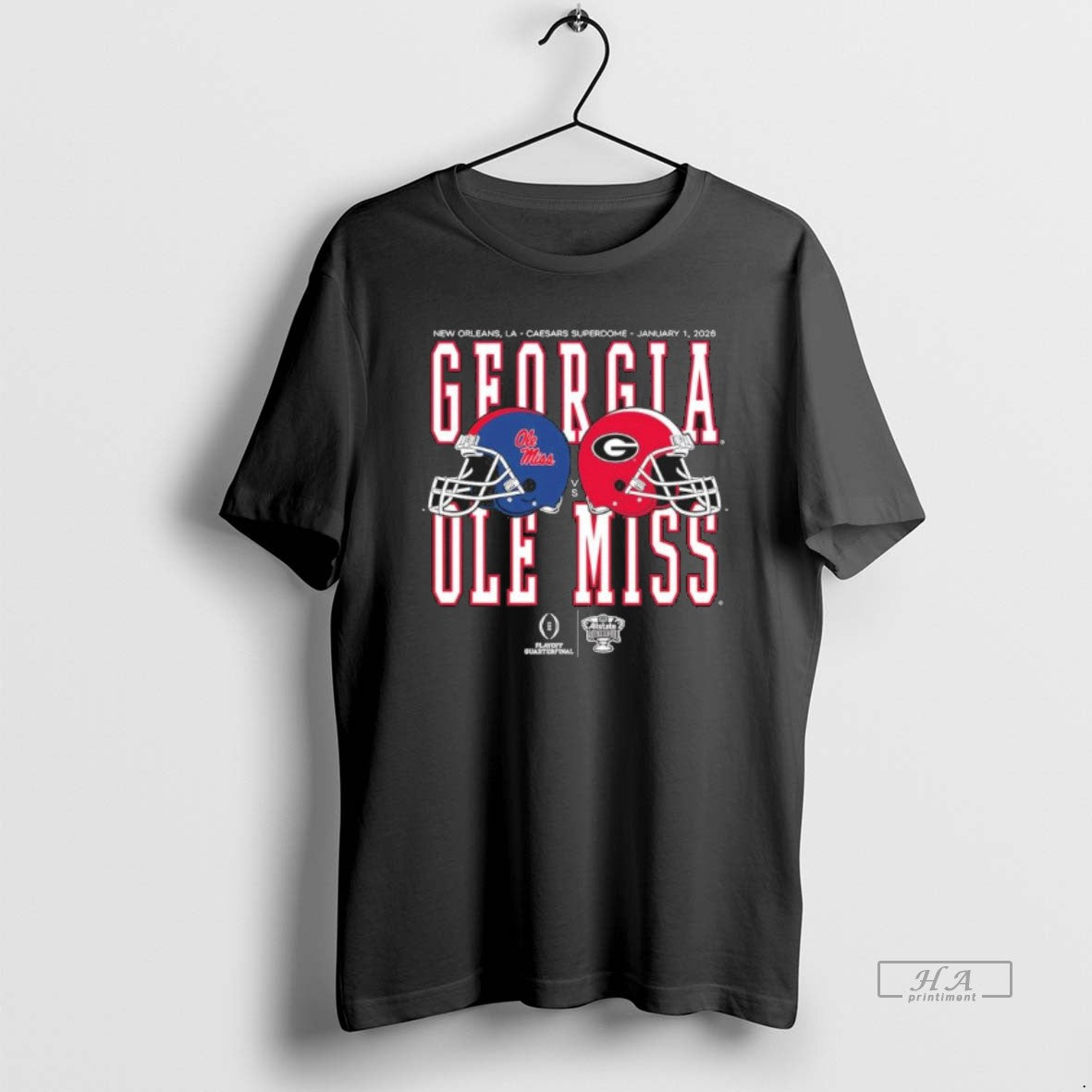 Official Allstate Sugar Bowl 2026 Ole Miss Vs Georgia Helmet Matchup T-Shirts, Hoodie, Sweatshirt | PrintMintTees.com