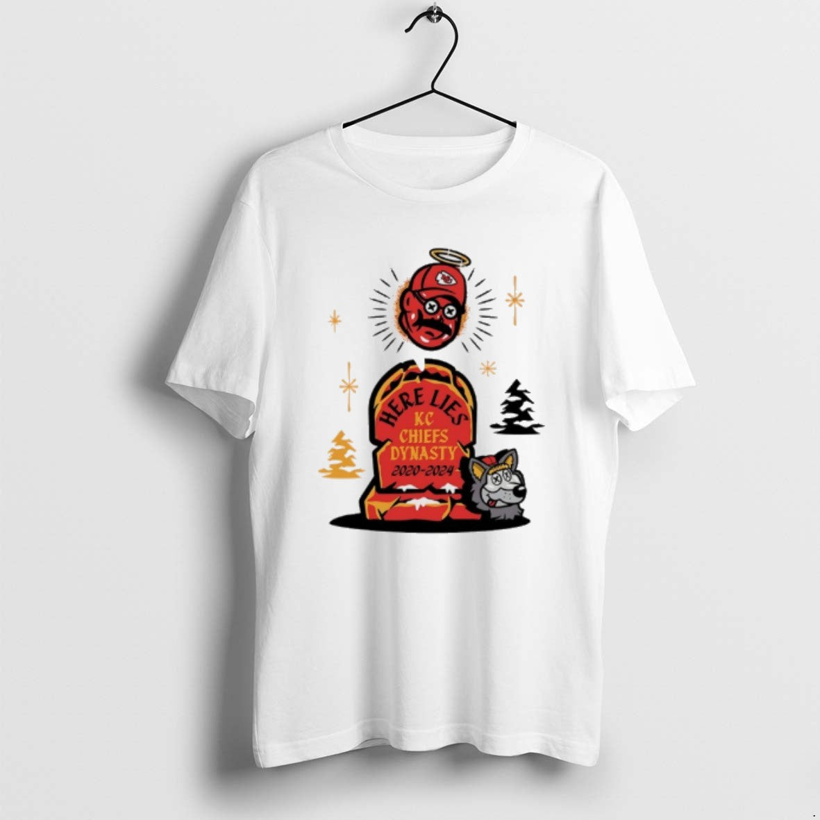 Official Andy Reid Here Lies Kc Chiefs Dynasty 2020 2024 T-Shirts, Hoodie, Sweatshirt | PrintMintTees.com