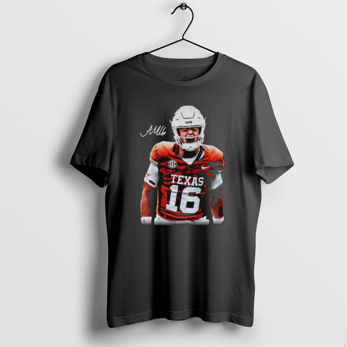 Official Arch Manning Shout Loudly Texas Longhorns Football Signature T-Shirts, Hoodie, Sweatshirt | PrintMintTees.com