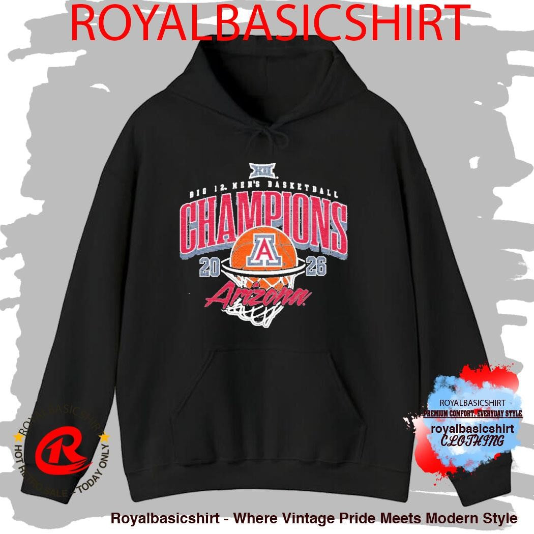 Official Arizona Mens Big 12 Tournament Champs 2026 Shirt