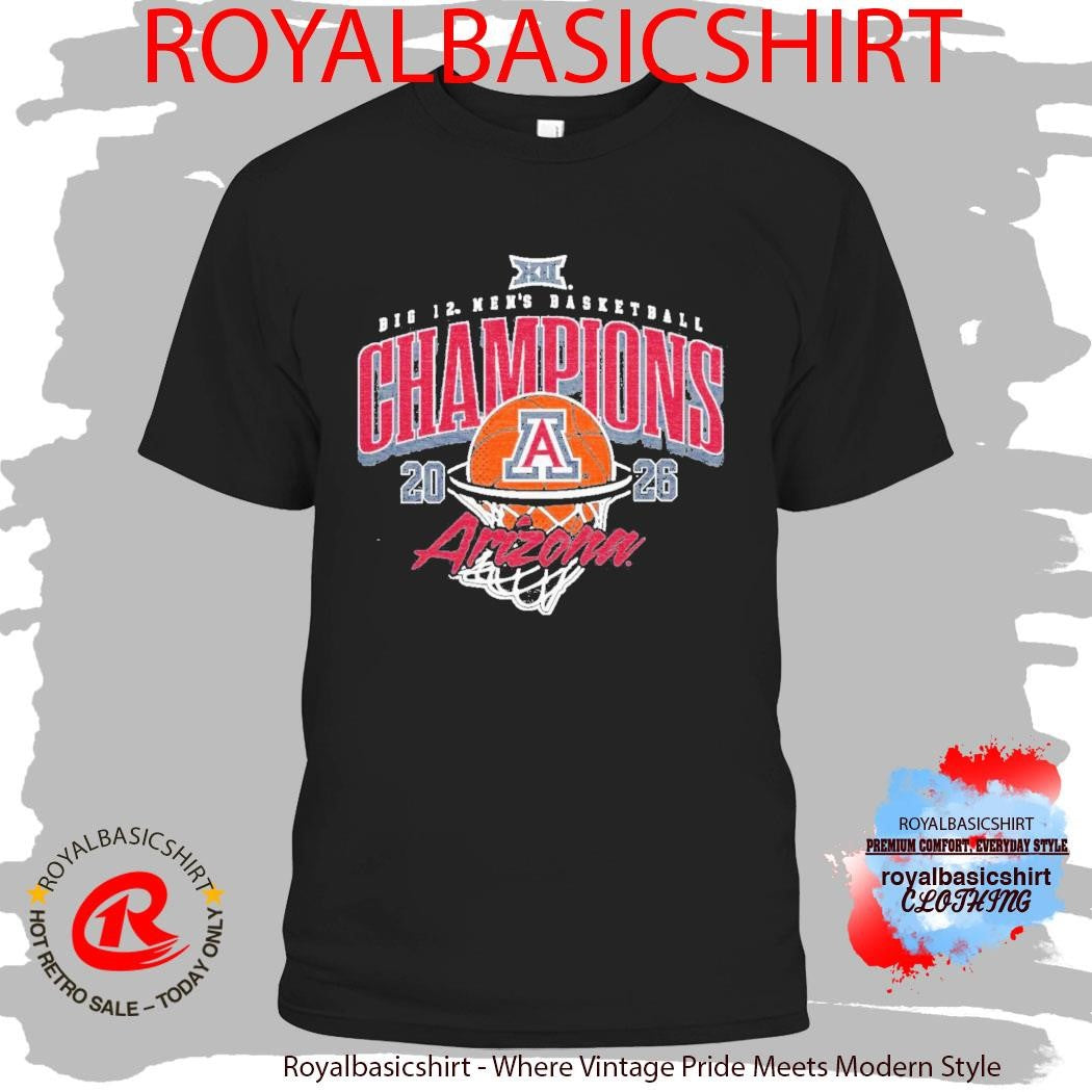 Official Arizona Mens Big 12 Tournament Champs 2026 Shirt