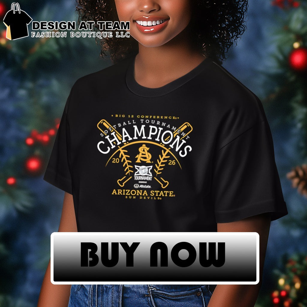 Arizona State Sun Devils Softball Tournament Champions 2026 Big 12 Conference shirt