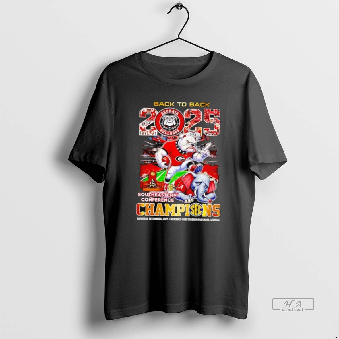Official Back To Back 2025 Georgia Bulldogs Southeastern Conference Champions T-Shirts, Hoodie, Sweatshirt