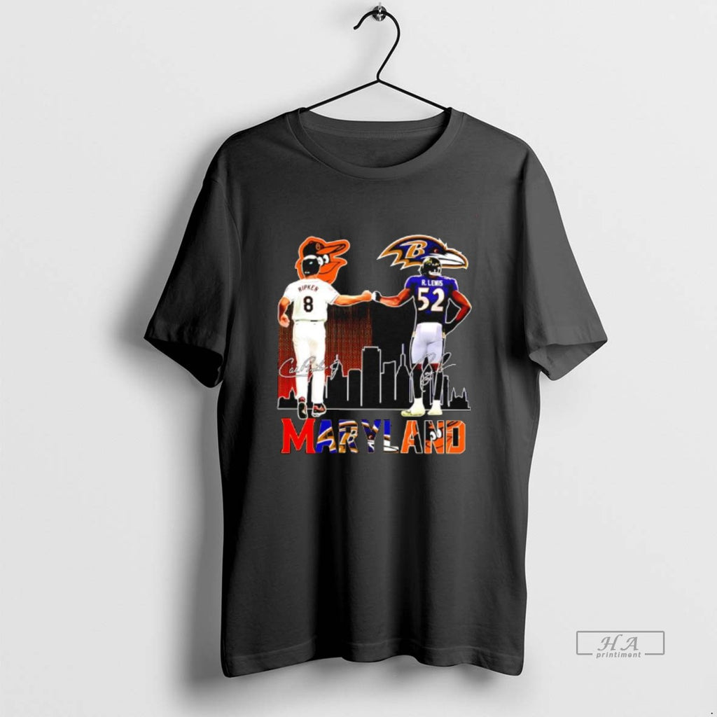 Official Baltimore Ravens And Orioles Legends Cal Ripken Jr T-Shirts, Hoodie, Sweatshirt | PrintMintTees.com