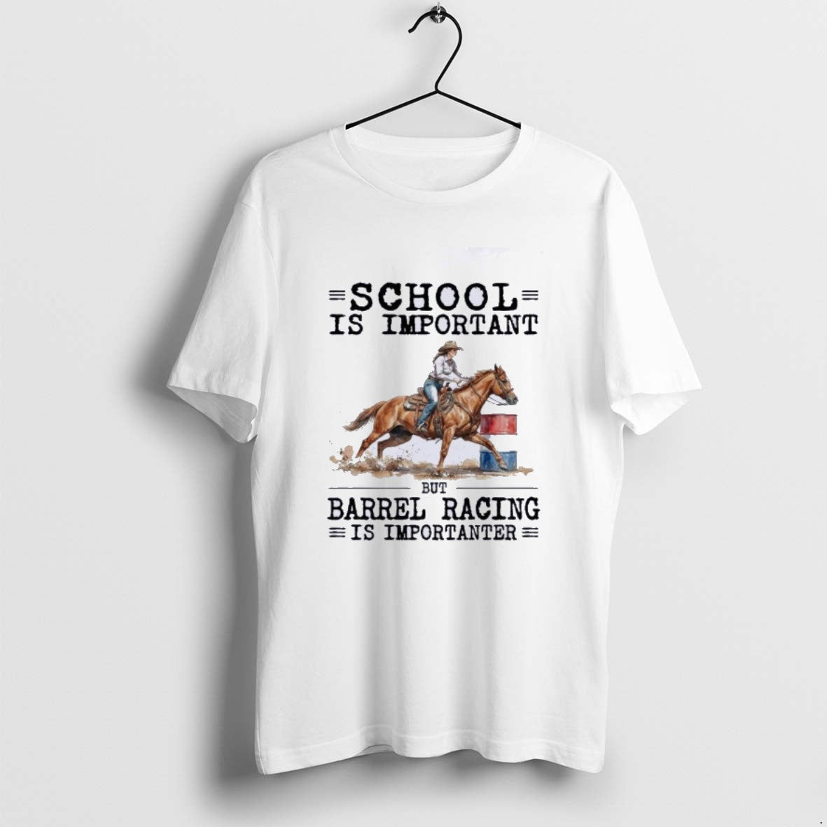 Official Barrel Racing School Is Important T-Shirts, Hoodie, Sweatshirt | PrintMintTees.com