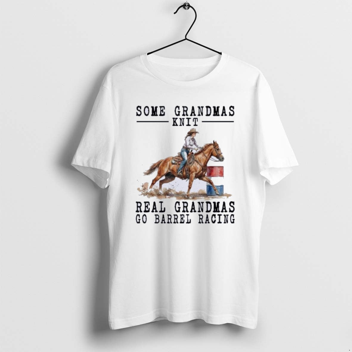 Official Barrel Racing Some Grandmas Knit Real Grandmas T-Shirts, Hoodie, Sweatshirt | PrintMintTees.com