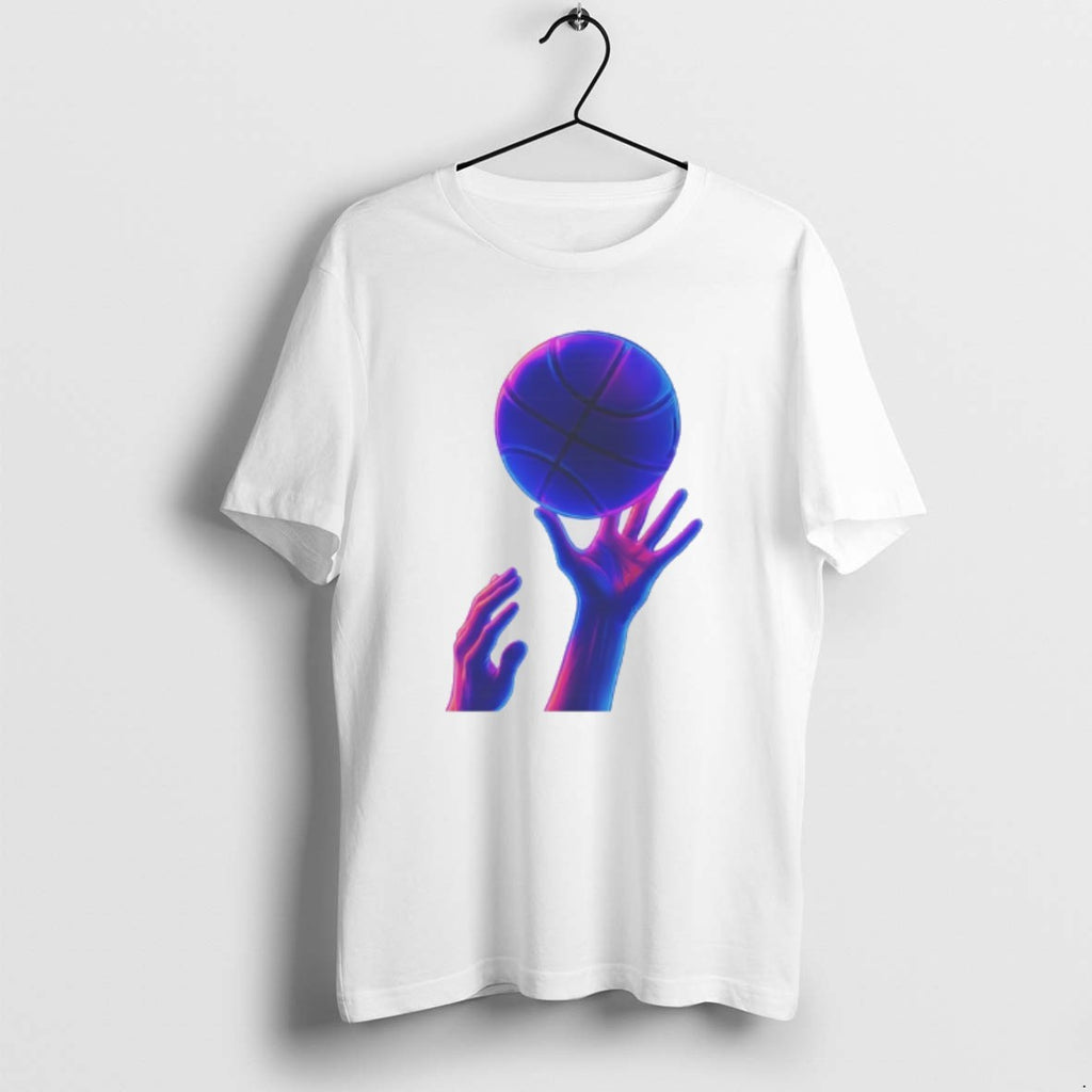 Official Basketball Hands Neon Vaporwave Graphic T-Shirts, Hoodie, Sweatshirt | PrintMintTees.com