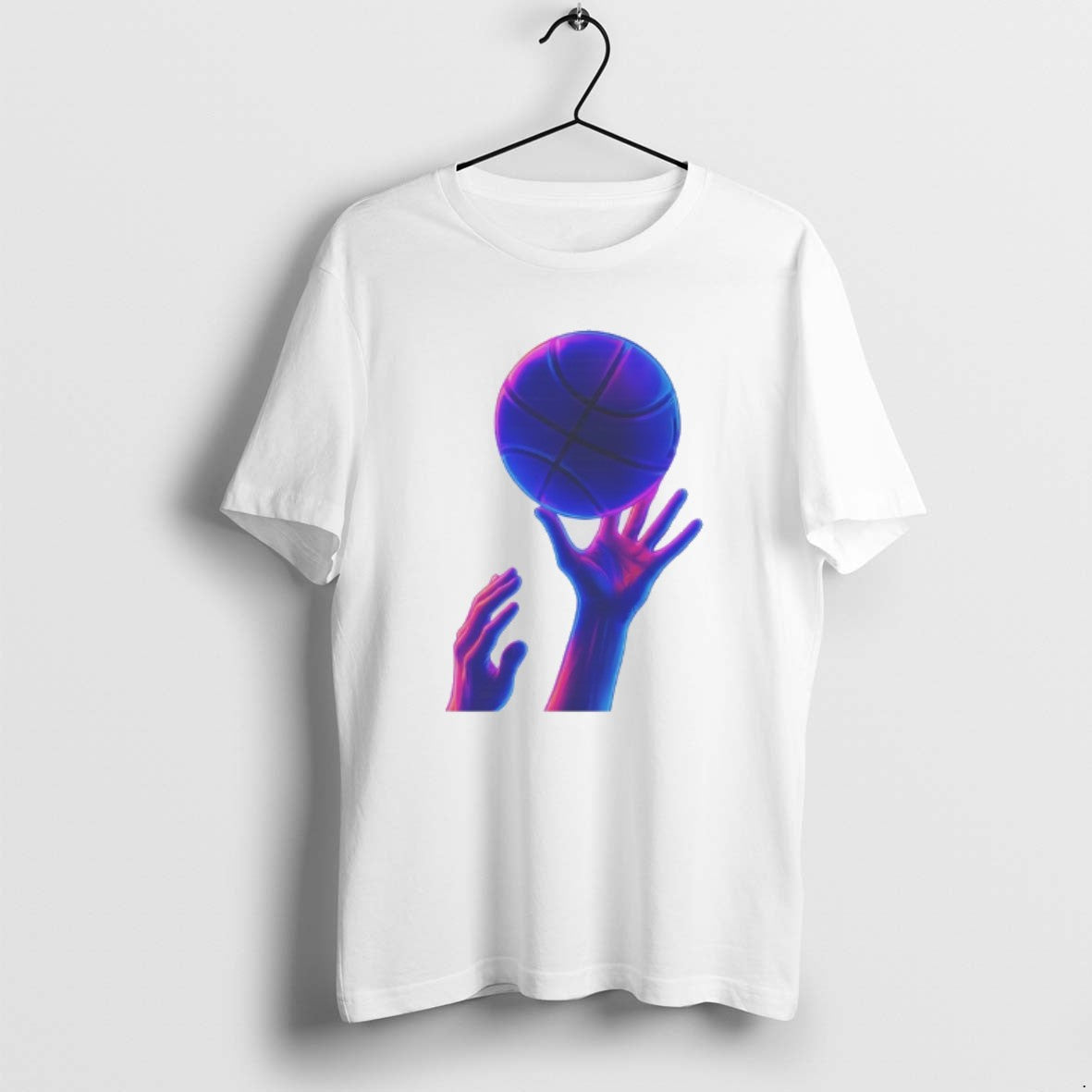 Official Basketball Hands Neon Vaporwave Graphic T-Shirts, Hoodie, Sweatshirt | PrintMintTees.com