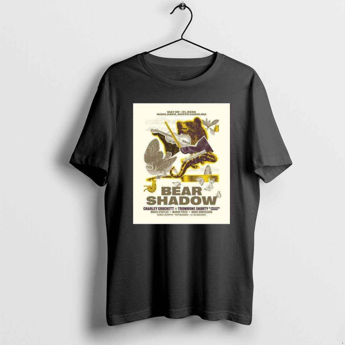 Official Bear Shadow Festival May 29 31 2026 Highlands North Carolina T-Shirts, Hoodie, Sweatshirt | PrintMintTees.com