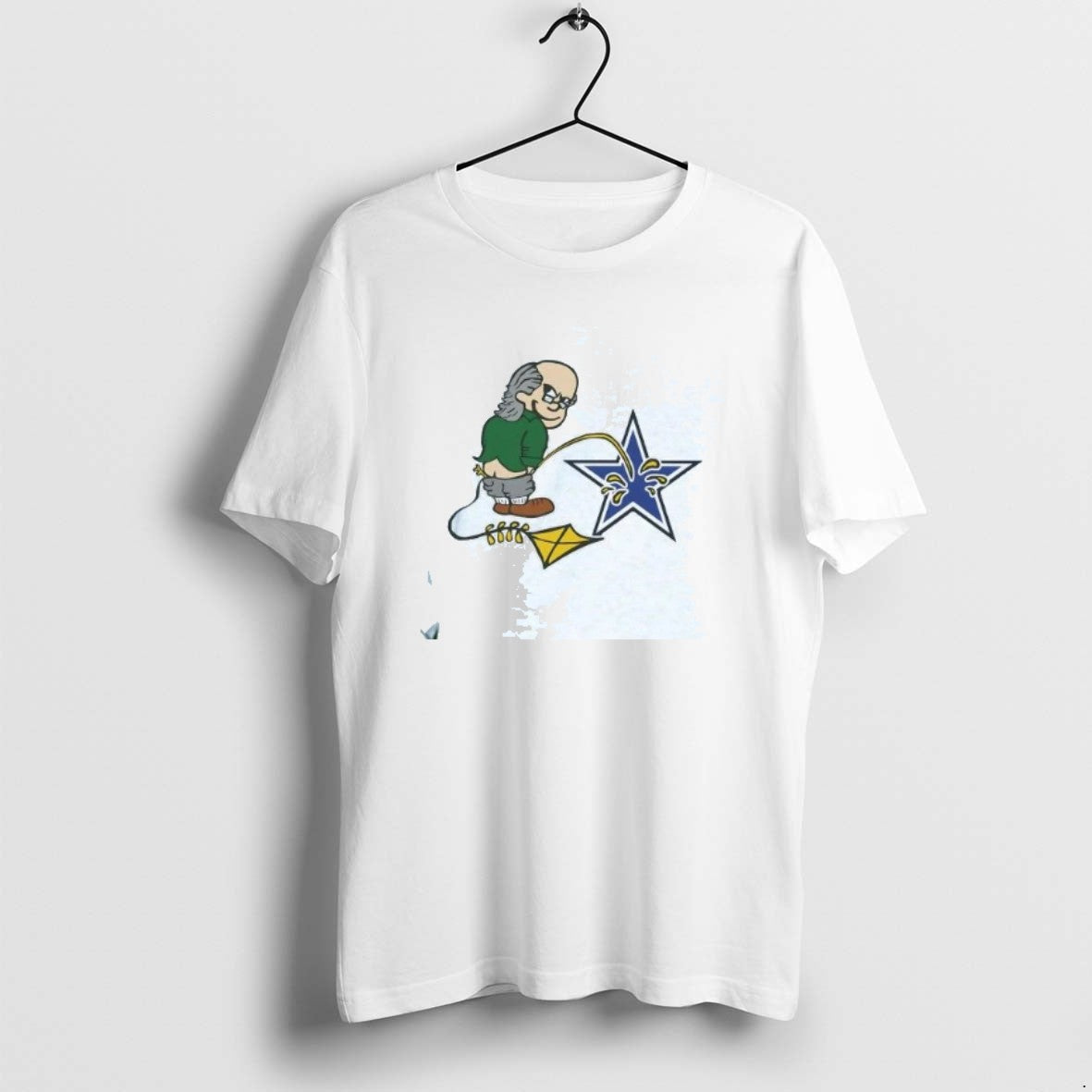 Official Ben Franklin Whizzing On The Dallas Cowboys T-Shirts, Hoodie, Sweatshirt | PrintMintTees.com
