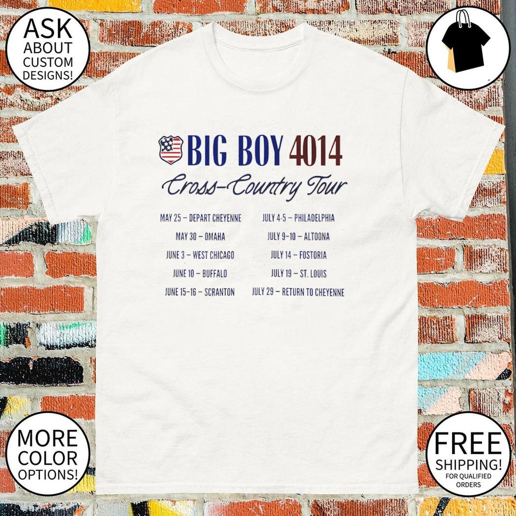Big Boy 4014 Tour America 250 Train shirt