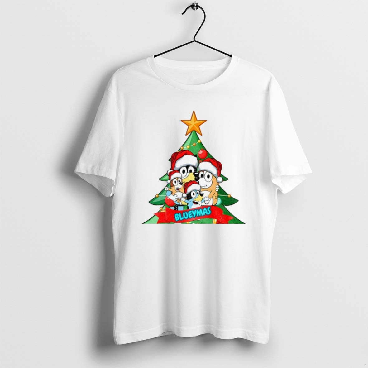 Official Bluey Family Christmas Tree Blueymas Merry Christmas T-Shirts, Hoodie, Sweatshirt | PrintMintTees.com