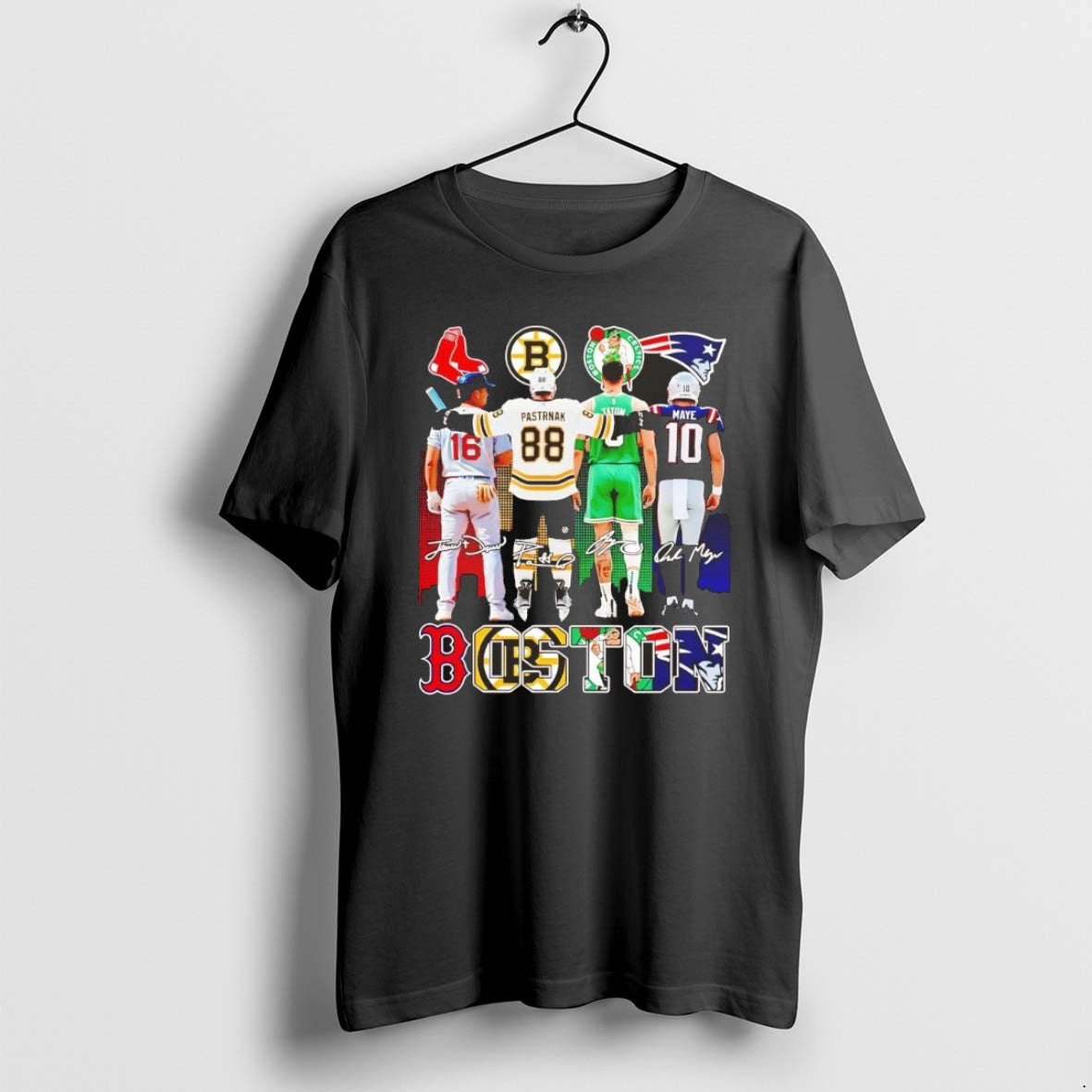 Official Boston Sports Teams Players Signatures Christmas Chriast T-Shirts, Hoodie, Sweatshirt | PrintMintTees.com