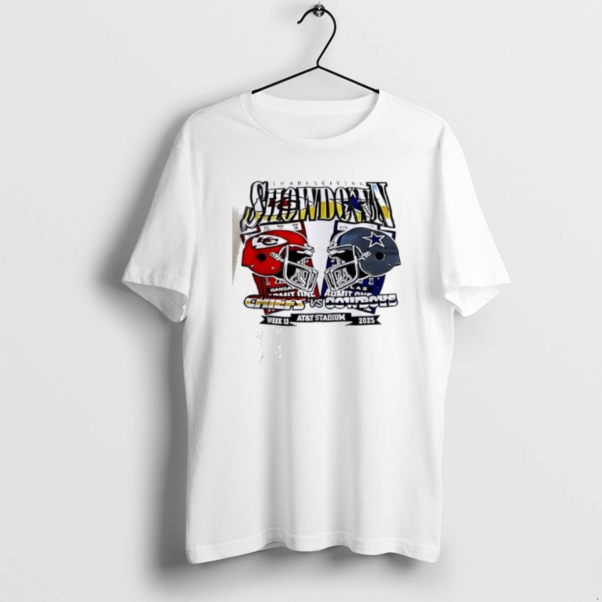 Official Chiefs Vs Cowboy Thanksgiving Showdown 2025 Helmet T-Shirts, Hoodie, Sweatshirt | PrintMintTees.com