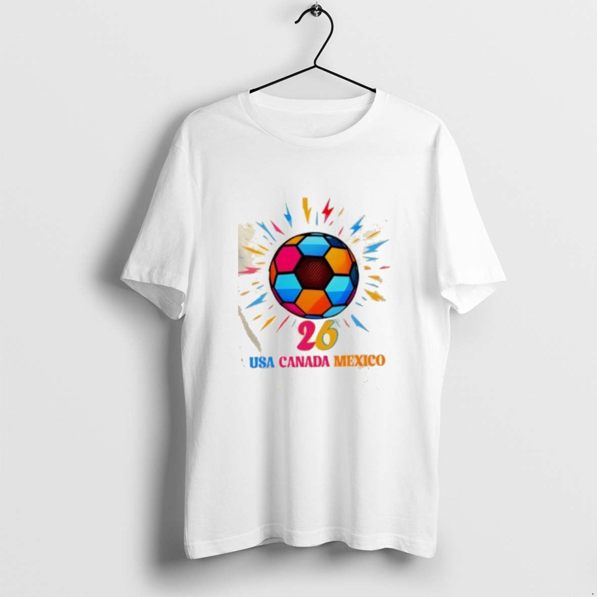 Official Colorful Soccer Ball Usa Canada Mexico 2026 T-Shirts, Hoodie, Sweatshirt | PrintMintTees.com