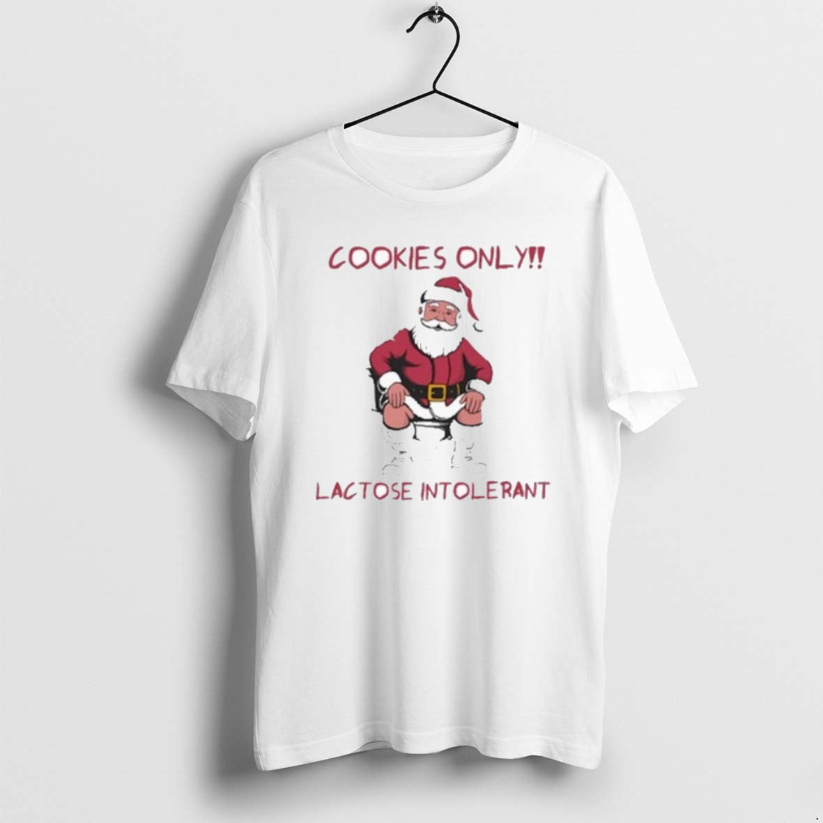 Official Cookies Only Santa Toilet Lactose Intolerant Christmas T-Shirts, Hoodie, Sweatshirt | PrintMintTees.com