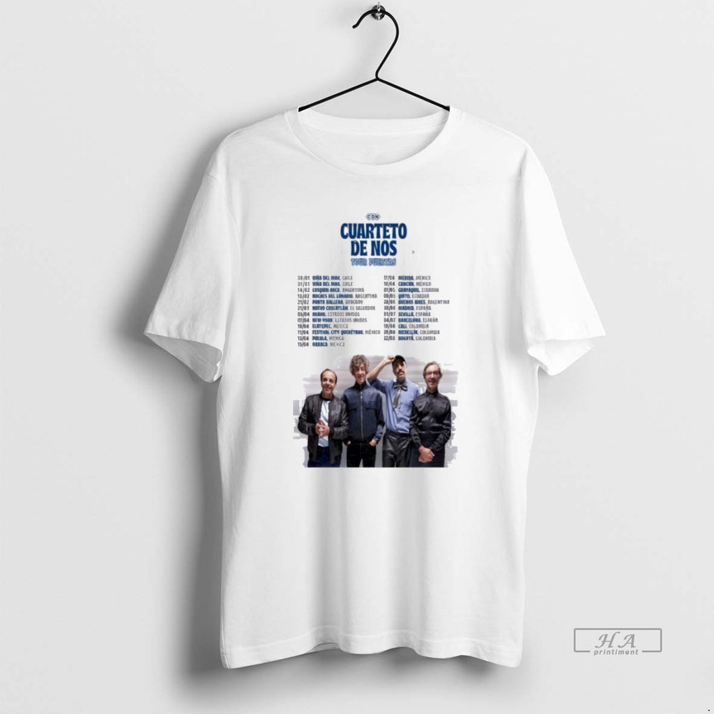Official Cuarteto De Nos Tour Puertas 2026 T-Shirts, Hoodie, Sweatshirt | PrintMintTees.com