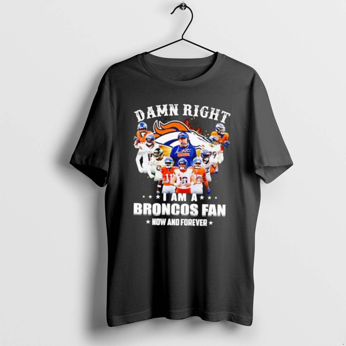 Official Damn Right I Am A Broncos Fans 2025 Vintage T-Shirts, Hoodie, Sweatshirt | PrintMintTees.com