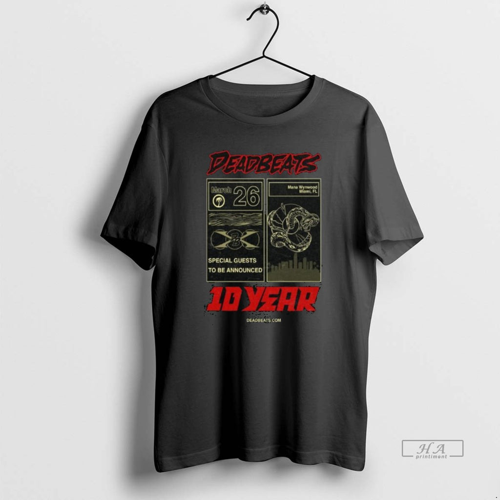 Official Deadbeats Mana Wynwood Miami Fl March 26 2026 Concert T-Shirts, Hoodie, Sweatshirt | PrintMintTees.com