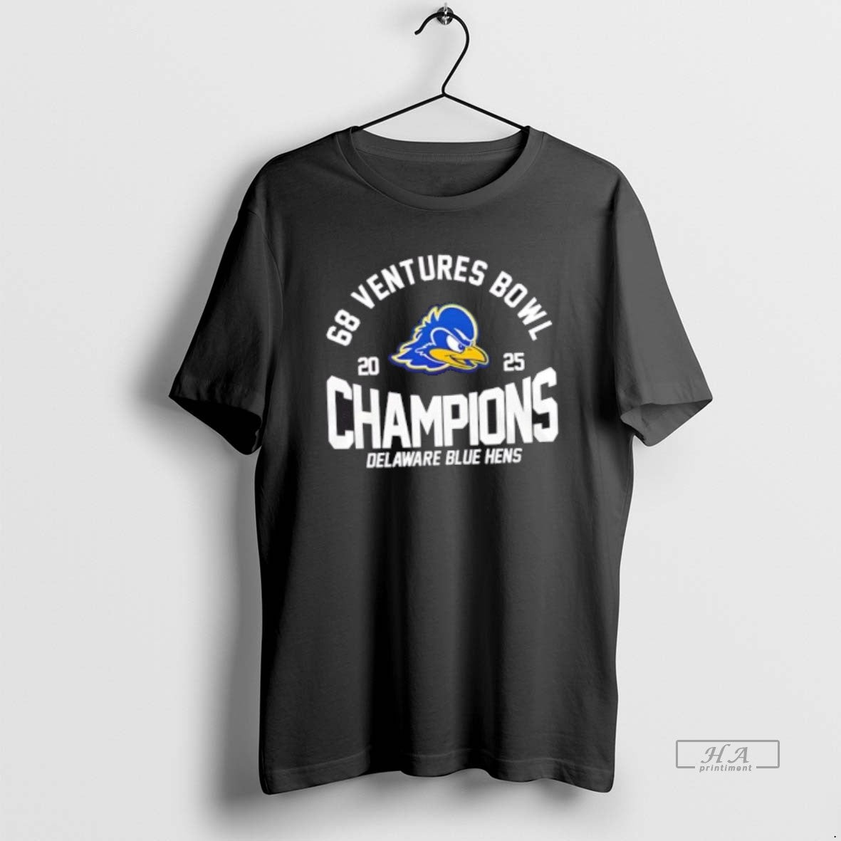 Official Delaware Blue Hens 68 Ventures Bowl Champions 2 Sided T-Shirts, Hoodie, Sweatshirt | PrintMintTees.com