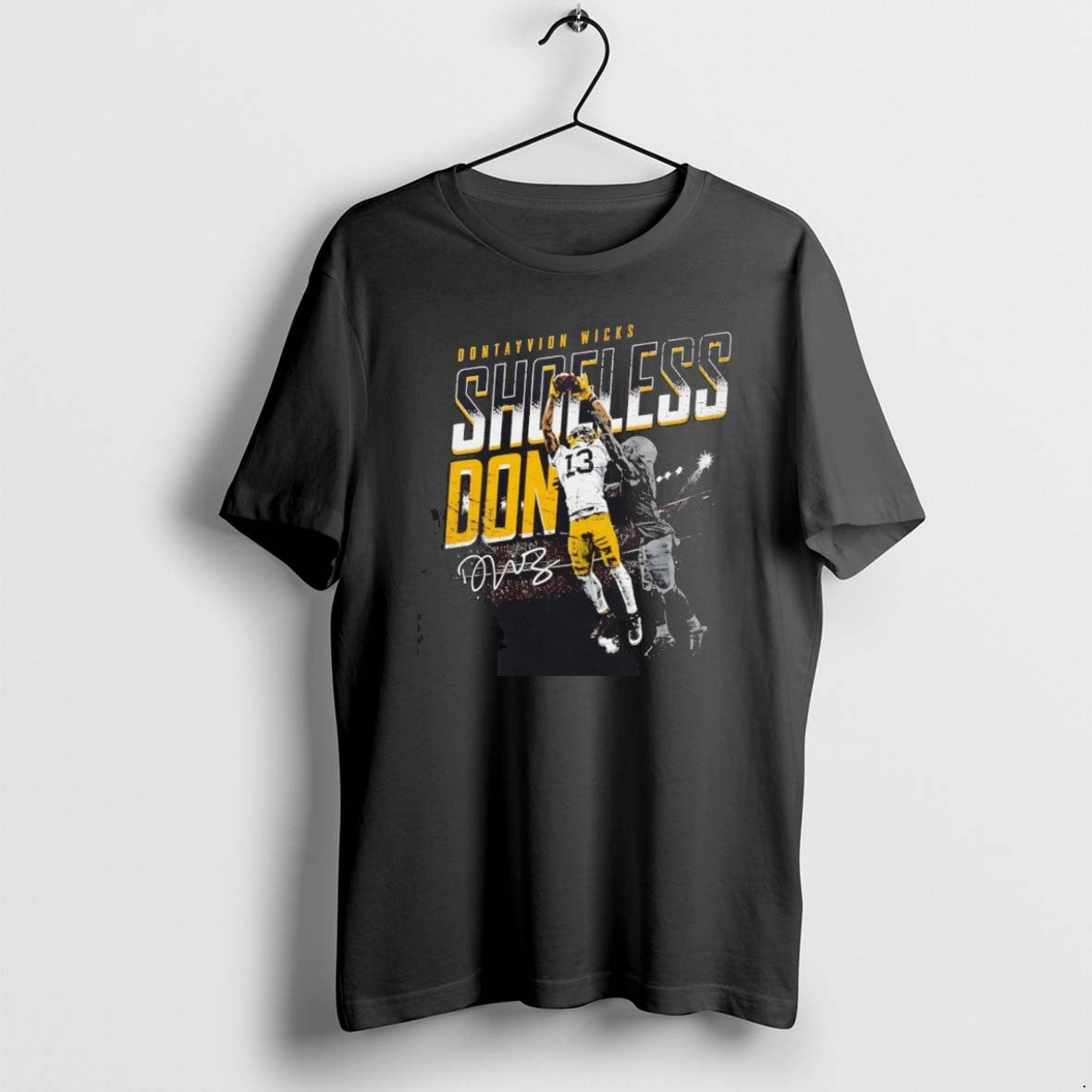 Official Dontayvion Wicks Shoeless Don Catch Green Bay Packers T-Shirts, Hoodie, Sweatshirt | PrintMintTees.com