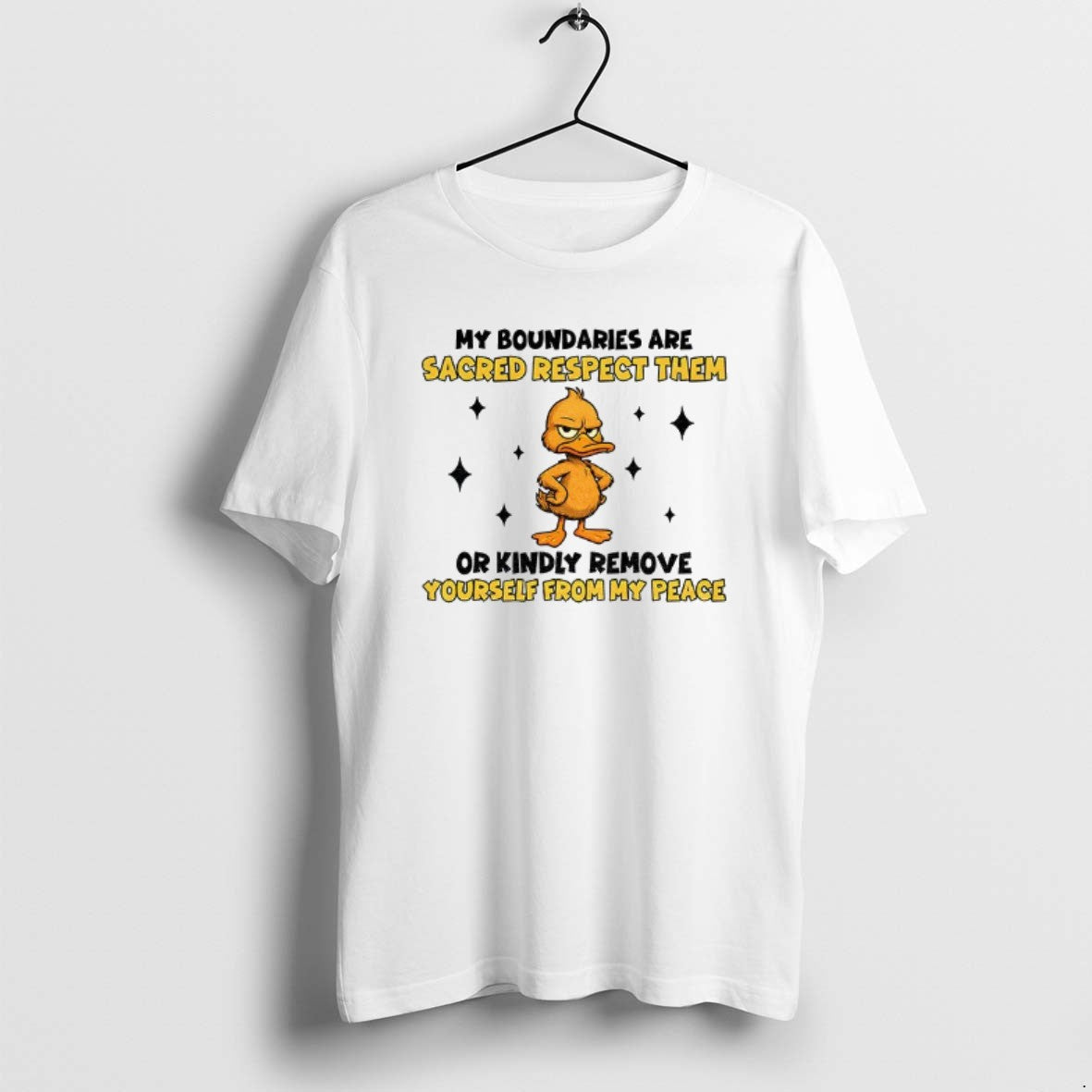 Official Duck My Boundaries Are Sacred Respect Them Or Kindly Remove Yourself From My Peace T-Shirts, Hoodie, Sweatshirt