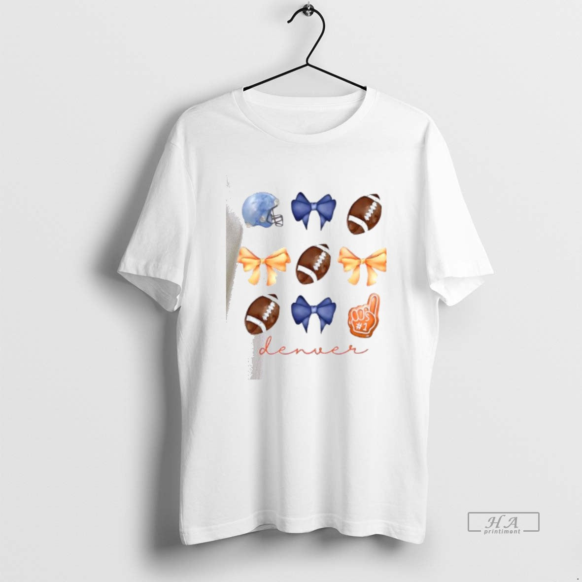 Official Go Denver Football Helmet Bow 1 Fan Graphic Team Spirit T-Shirts, Hoodie, Sweatshirt | PrintMintTees.com