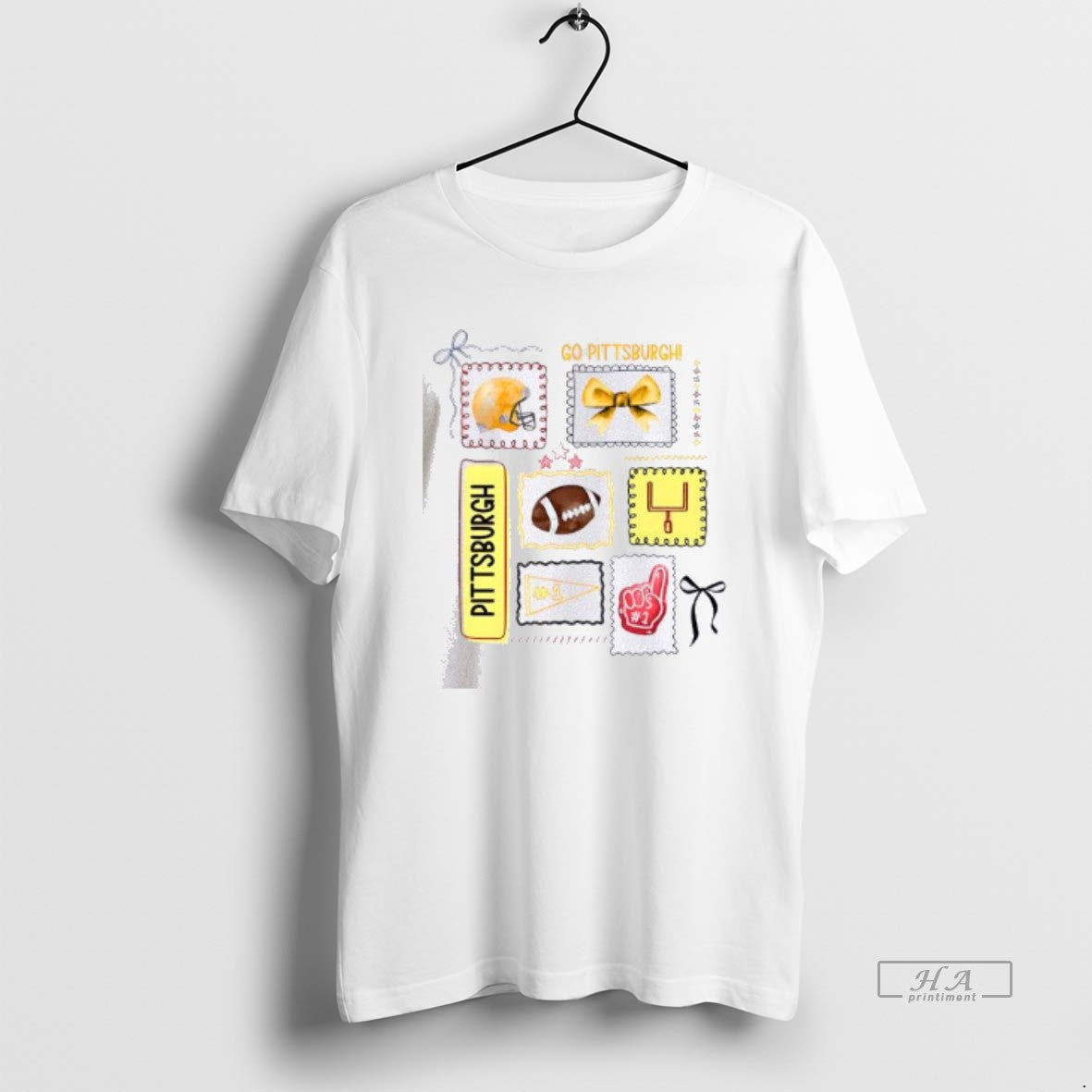 Official Go Pittsburgh Football Helmet Bow 1 Fan Graphic Team Spirit T-Shirts, Hoodie, Sweatshirt | PrintMintTees.com