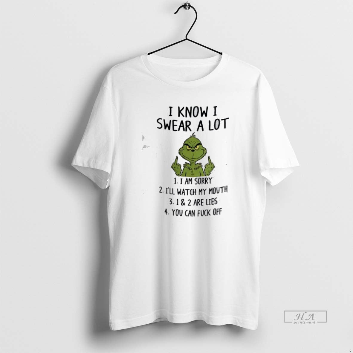 Official Grinch I Know I Swear A Lot T-Shirts, Hoodie, Sweatshirt | PrintMintTees.com