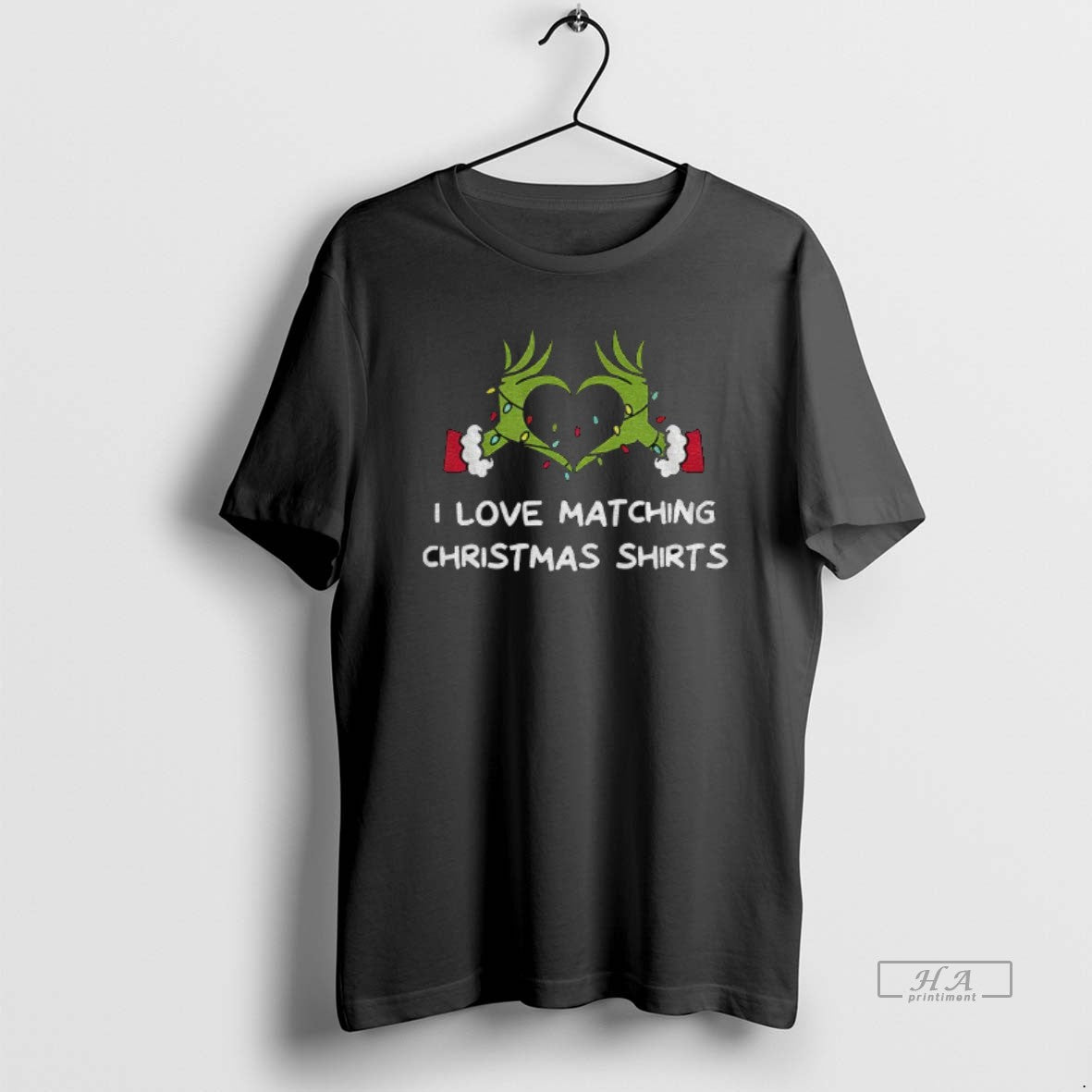 Official Grinch Hands I Love Matching Christmas Shirts Merry Xmas Hoodie, Sweatshirt | PrintMintTees.com