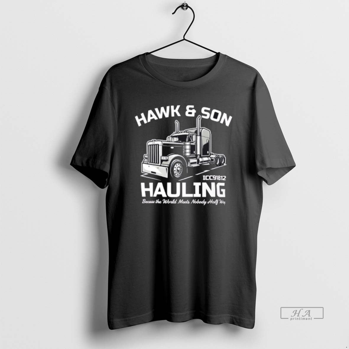 Official Hawk Son Hauling Retro Semi Truck T-Shirts, Hoodie, Sweatshirt