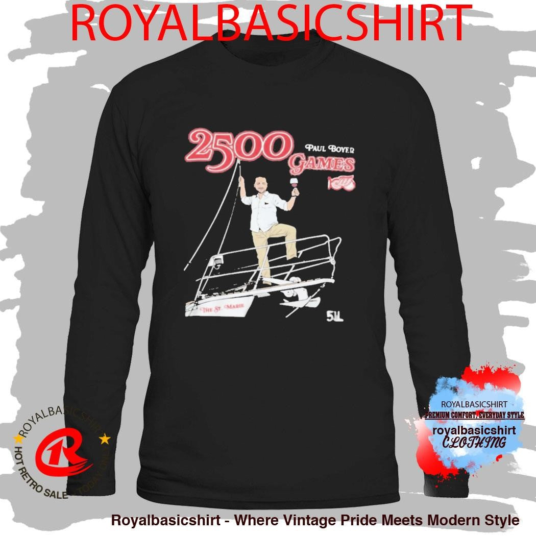 Official Head Equipment Manager Paul Boyer 2500 games Shirt
