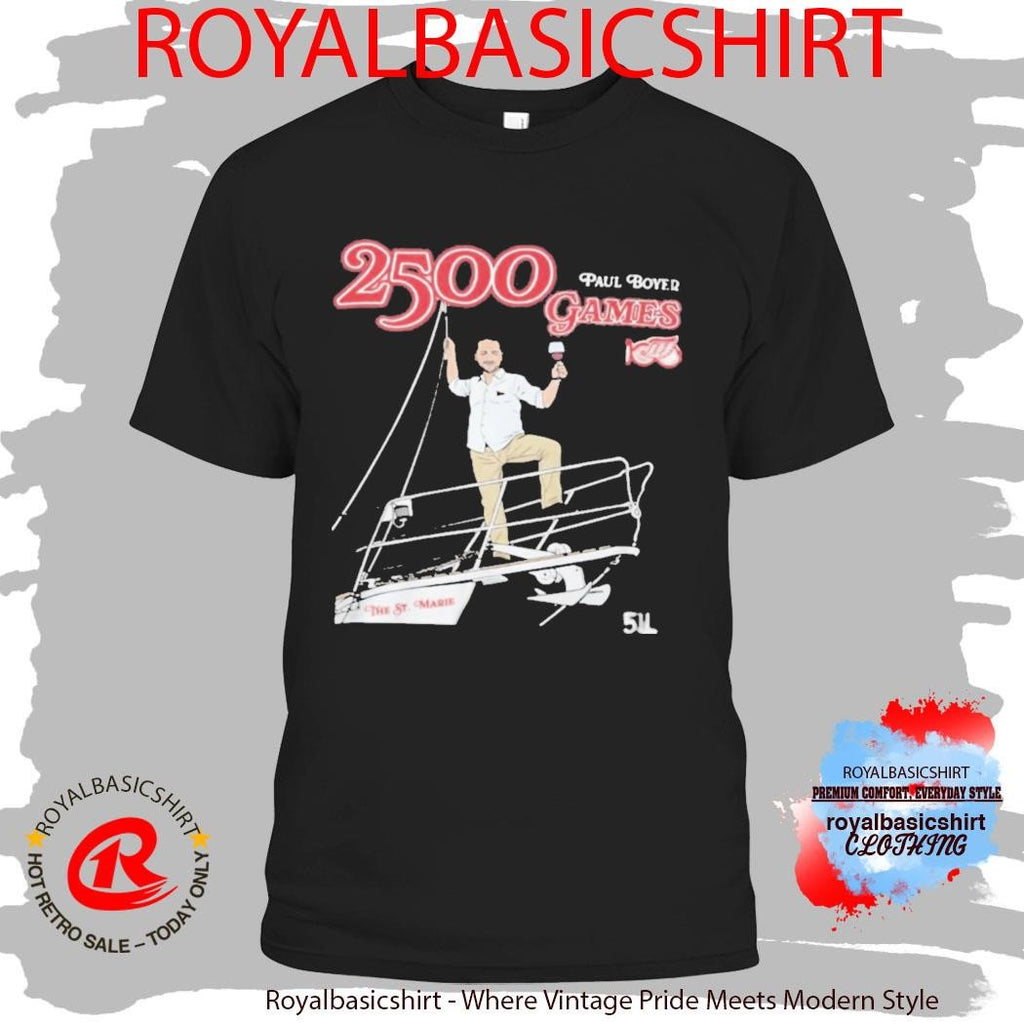 Official Head Equipment Manager Paul Boyer 2500 games Shirt
